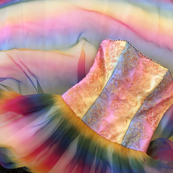 glam gurls Dresses & Skirts - Rainbow Princess Prom Gown